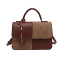 Sac à main élégant bicolore