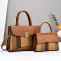 Sac à main élégant bicolore – Ensemble 2 pièces